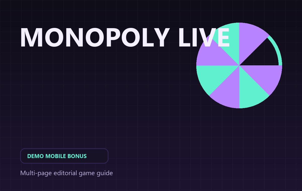 Monopoly Live game cover for demo mode, mobile play and bonus access